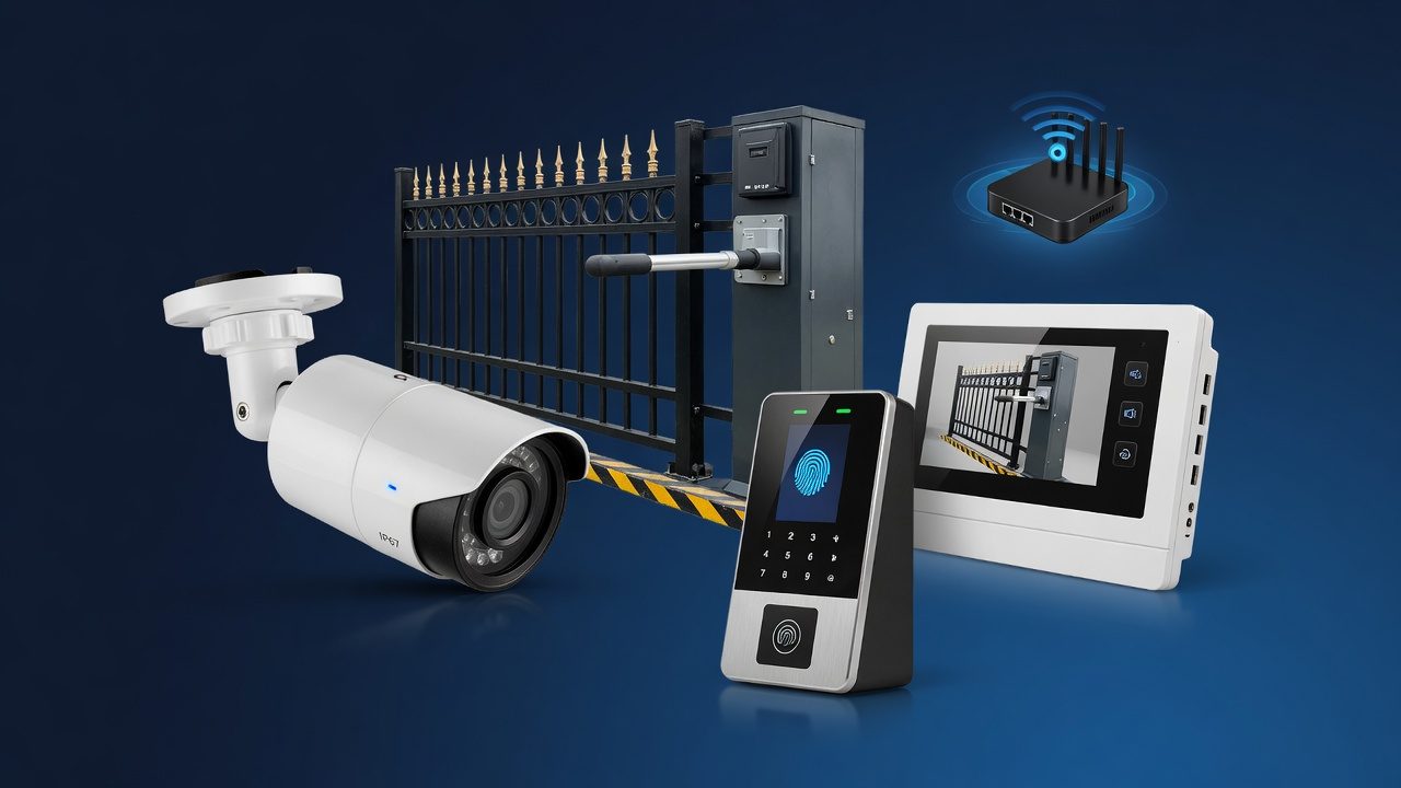 CCTV cameras, gate automation, access control and video door phone solutions by ITECH Secure Plus